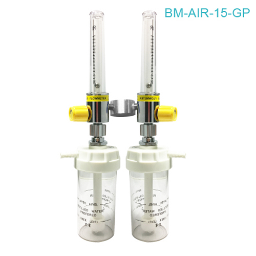  Air series dual medical air therapy of air flowmeter with the humidifier bottle